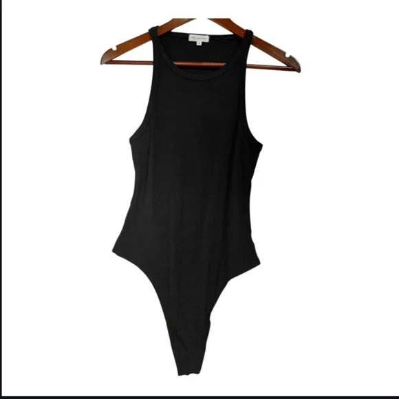 NWOT Good American Ribbed Racerback Bodysuit - Picture 2 of 4